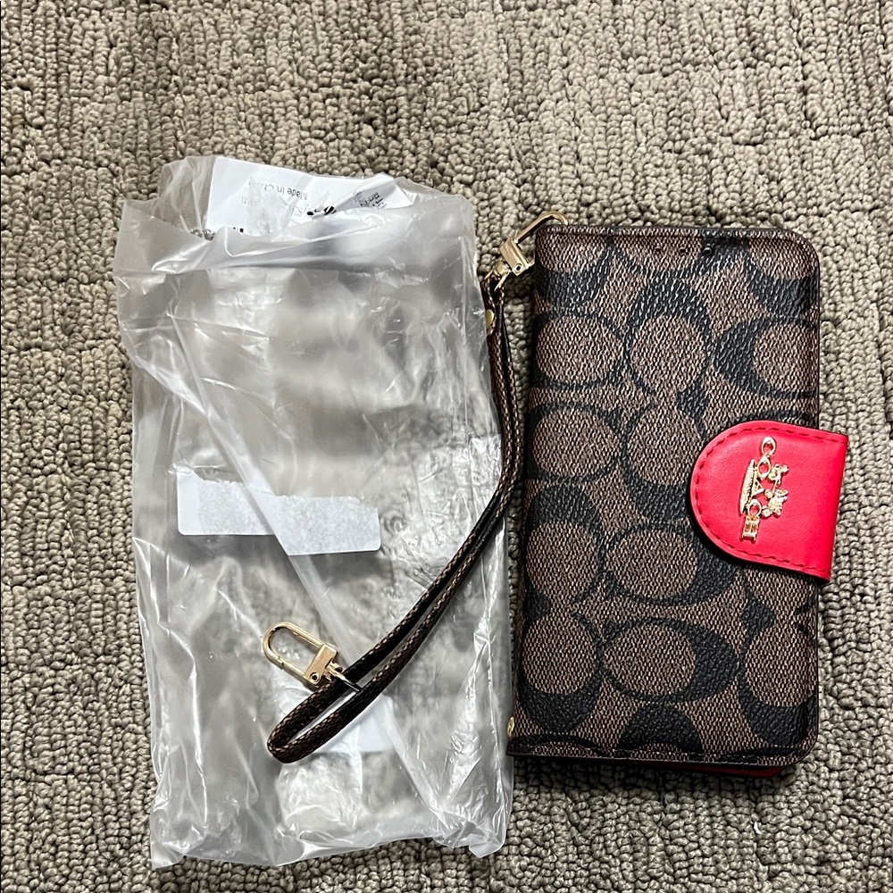 Coach Brand New in Packaging Samsung Galaxy S24 Designer Coach Case with Wallet